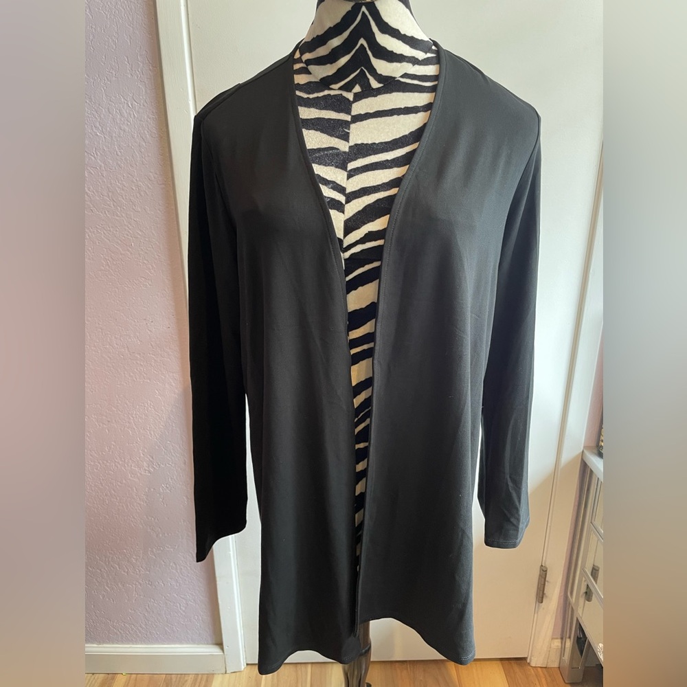 J. Jill Wearever Collection Black Cardigan